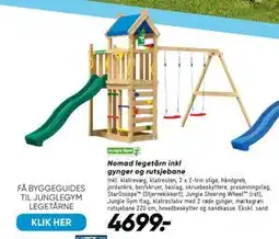Bilka Nomad legetårn inkl gynger og rutsjebane tilbud
