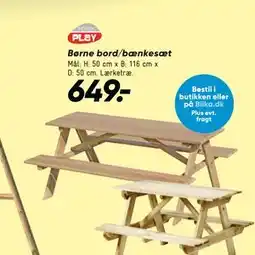 Bilka Børne bord/bænkesæt tilbud