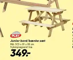 Bilka Junior bord/bænke sæt tilbud
