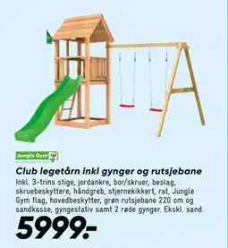 Bilka Club legetårn inkl gynger og rutsjebane tilbud