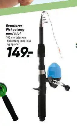 Bilka Expolorer Fiskestang med hjul tilbud