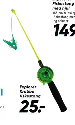 Bilka Explorer Krabbe fiskestang tilbud
