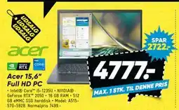 Bilka Acer 15,6” Full HD PC tilbud