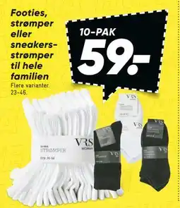 Bilka Footies, strømper eller sneakersstrømper til hele familien tilbud