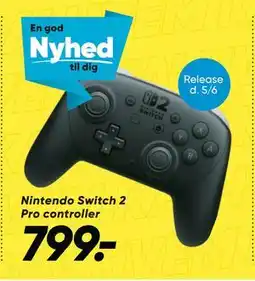 Bilka Nintendo Switch 2 Pro controller tilbud