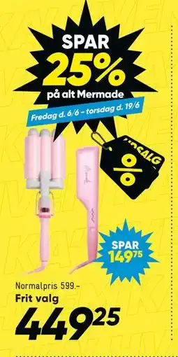 Bilka SPAR 25% på alt Mermade tilbud