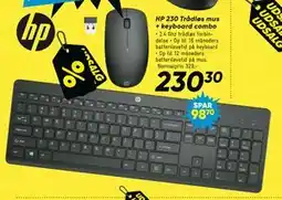 Bilka HP 230 Trådløs mus + keyboard combo tilbud