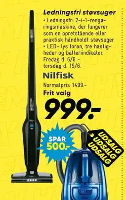 Bilka Ledningsfri støvsuger tilbud