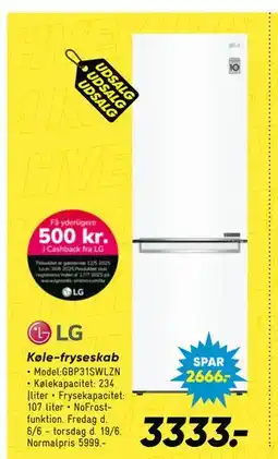 Bilka Køle-fryseskab tilbud