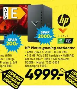 Bilka HP Victus gaming stationær tilbud