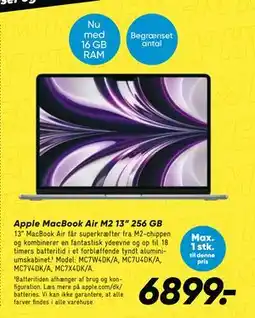 Bilka Apple MacBook Air M2 13” 256 GB tilbud