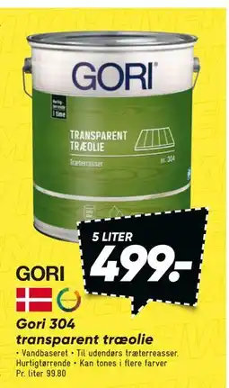 Bilka Gori 304 transparent træolie tilbud