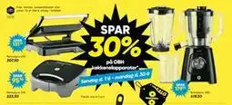 Bilka SPAR 30% på OBH køkkenelapparater tilbud