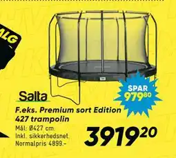 Bilka Premium sort Edition 427 trampolin tilbud