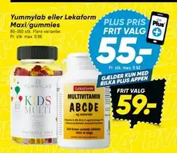 Bilka Yummylab eller Lekaform Maxi/gummies tilbud