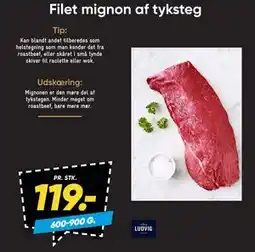 Bilka Filet mignon af tyksteg tilbud