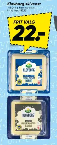 Bilka Klovborg skiveost tilbud