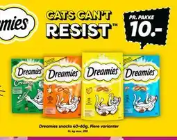 Bilka Dreamies snacks 40-60g tilbud