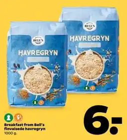 Netto Breakfast from Bell's finvalsede havregryn tilbud