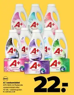 Netto A+ vaskemiddel tilbud