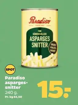Paradiso aspargessnitter