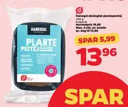 Netto Hanegal økologisk plantepostej tilbud