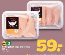 Netto Kyllingefilet eller -inderfilet tilbud