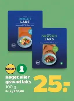 Netto Røget eller gravad laks tilbud