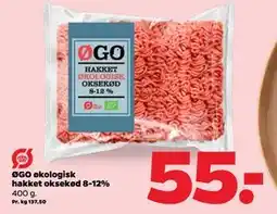 Netto ØGO økologisk hakket oksekød 8-12% tilbud