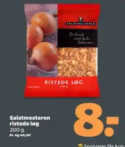 Netto Salatmesteren ristede løg tilbud