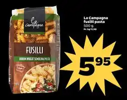 Netto La Campagna fusilli pasta tilbud