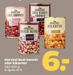 Netto Harvest Best bønner eller kikærter tilbud