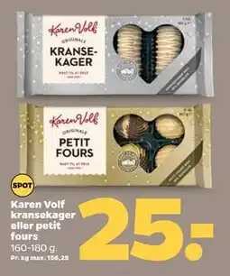Karen Volf kransekager eller petit fours