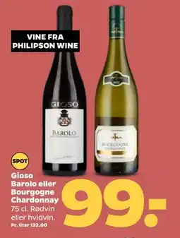 Netto Gioso Barolo eller Bourgogne Chardonnay tilbud