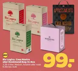 Netto Bio Logico, Casa Nostra eller Rosémundi Bag-in-Box tilbud