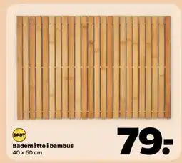 Netto Bademåtte i bambus tilbud