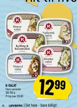 Løvbjerg K-SALAT tilbud
