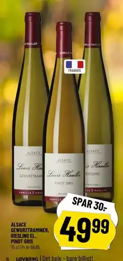 Løvbjerg ALSACE GEWURZTRAMINER, RIESLING EL. PINOT GRIS tilbud