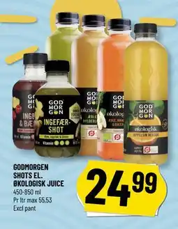 GODMORGEN SHOTS EL. ØKOLOGISK JUICE
