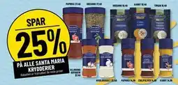 Løvbjerg SPAR 25% PÅ ALLE SANTA MARIA KRYDDERIER tilbud