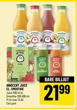 Løvbjerg INNOCENT JUICE EL. SMOOTHIE tilbud