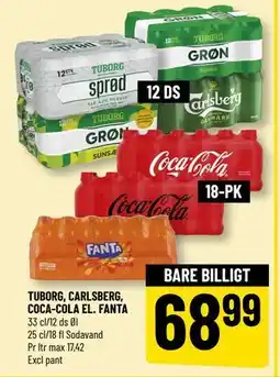 Løvbjerg TUBORG, CARLSBERG, COCA-COLA EL. FANTA tilbud