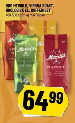 Løvbjerg RØD MERRILD, VIENNA ROAST, ØKOLOGISK EL. KOFFEINLET tilbud