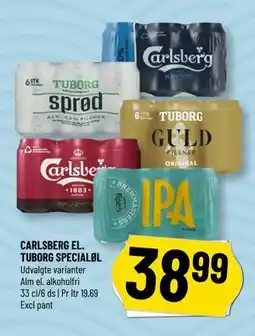 Løvbjerg CARLSBERG EL. TUBORG SPECIALØL tilbud