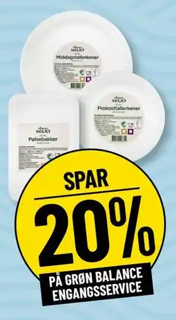 Løvbjerg SPAR 20% PÅ GRØN BALANCE ENGANGSSERVICE tilbud