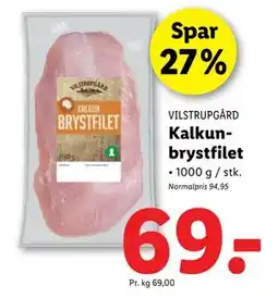 Lidl Kalkunbrystfilet tilbud