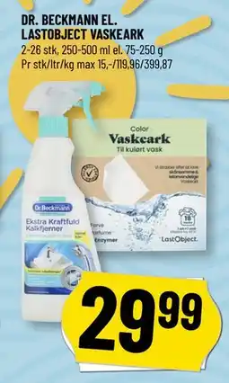 Løvbjerg DR. BECKMANN EL. LASTOBJECT VASKEARK tilbud