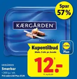 Lidl Smørbar tilbud