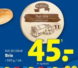Lidl Brie tilbud
