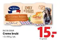 Lidl Creme brulé tilbud